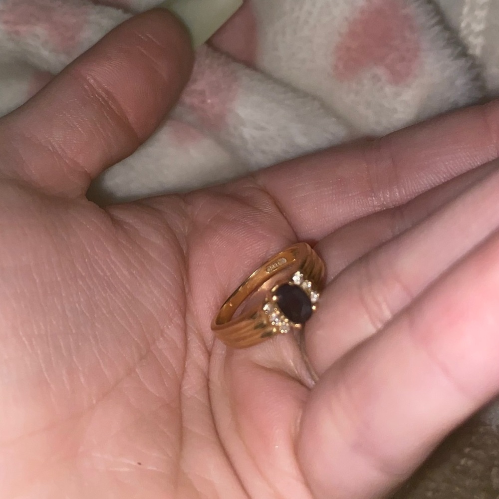 Blue diamond ring real